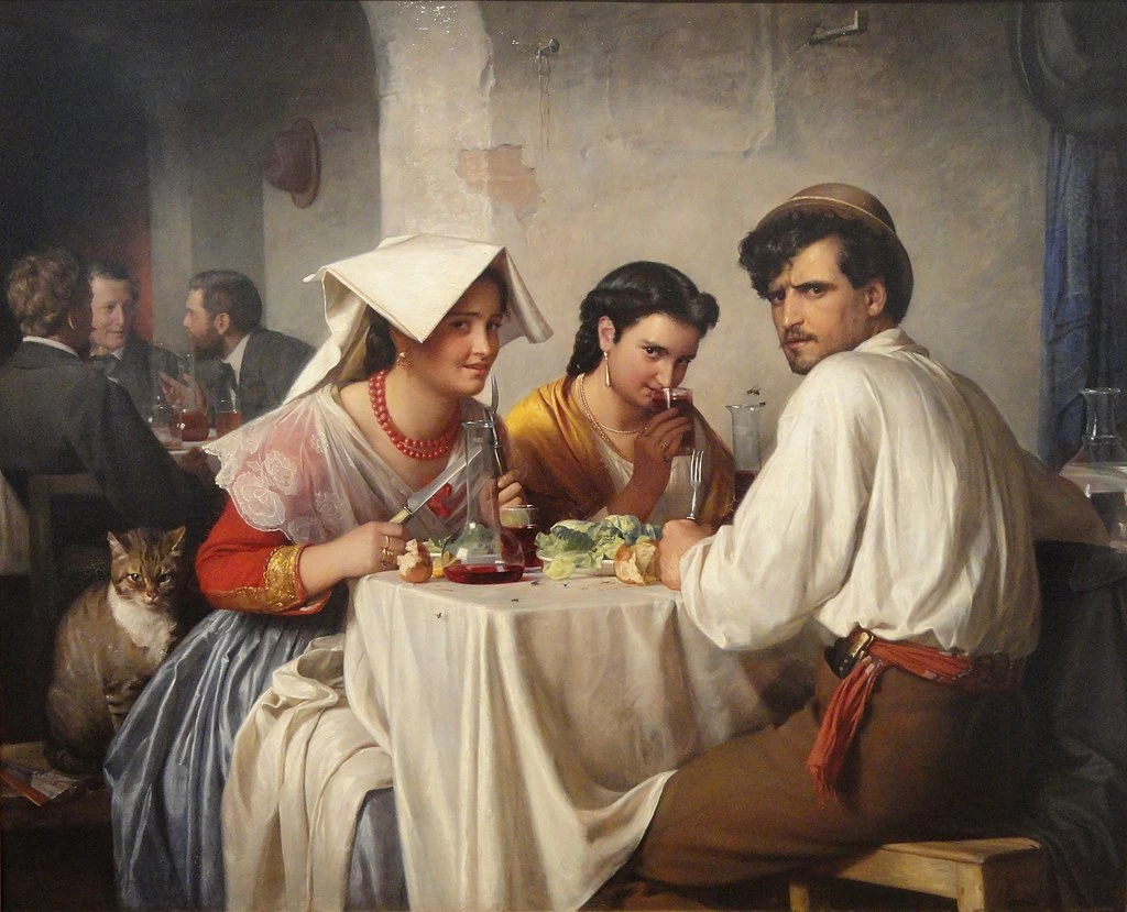 Da un'osteria romana, 1886 - Statens Museum for Kunst, Copenhagen
